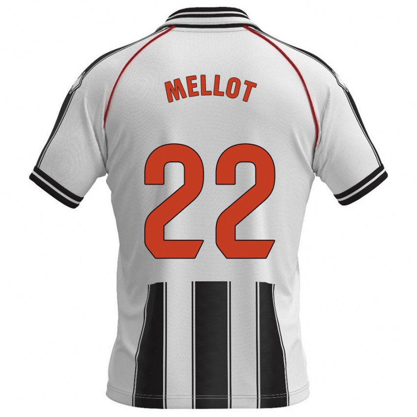 ילדים ז'רמי מלו #22 לבן שחור ג'רזי ביתית 2025/26 חולצה קצרה