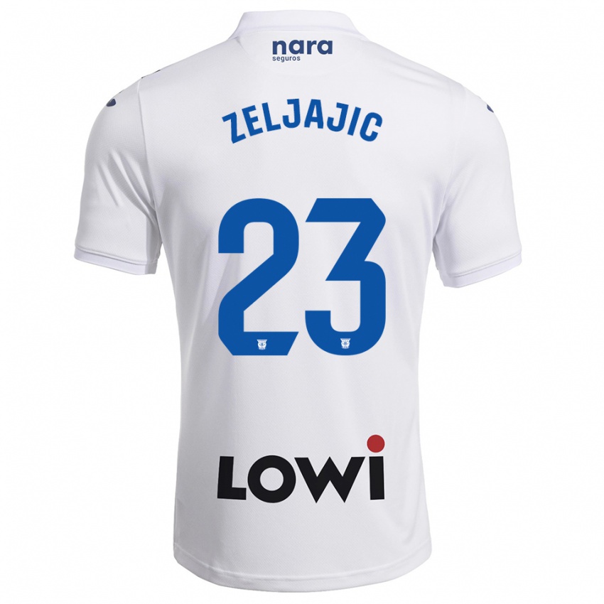 ילדים Stanislav Zeljajic #23 לבן נייבי ג'רזי ביתית 2025/26 חולצה קצרה