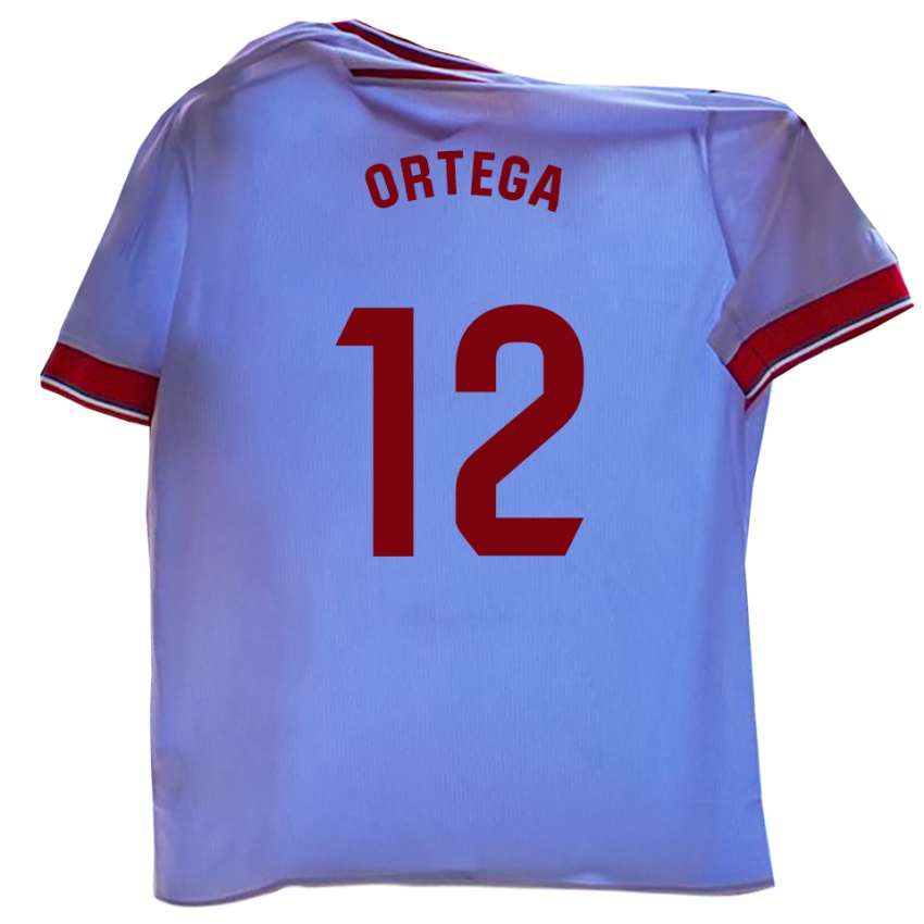 ילדים גוסמן אורטגה סניואן #12 לבן אדום ג'רזי ביתית 2025/26 חולצה קצרה
