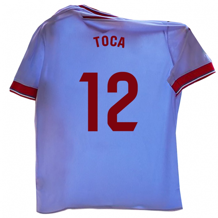 ילדים Nico Toca #12 לבן אדום ג'רזי ביתית 2025/26 חולצה קצרה