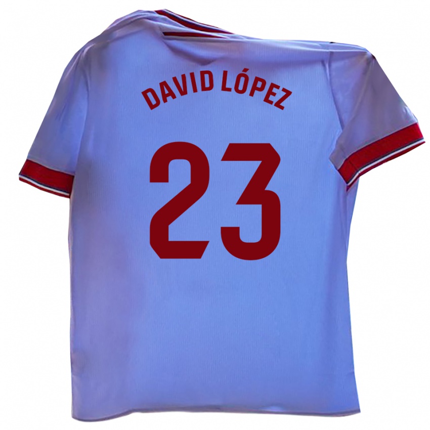 ילדים David López #23 לבן אדום ג'רזי ביתית 2025/26 חולצה קצרה