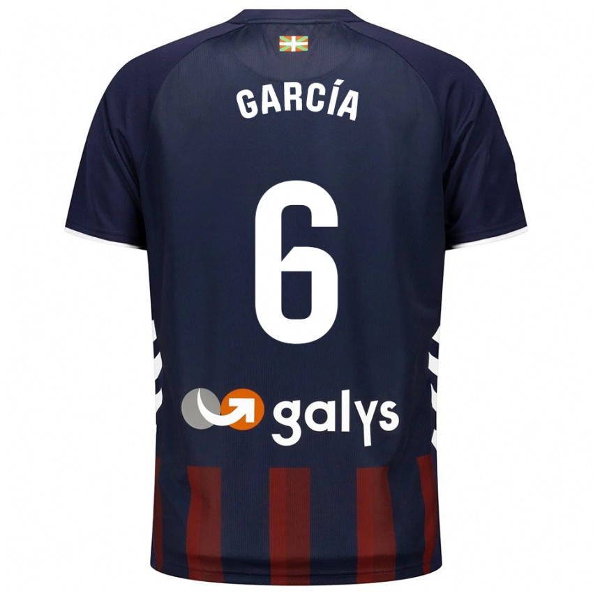 ילדים אוסקר גארסיה #6 כחול נייבי אדום ג'רזי ביתית 2025/26 חולצה קצרה