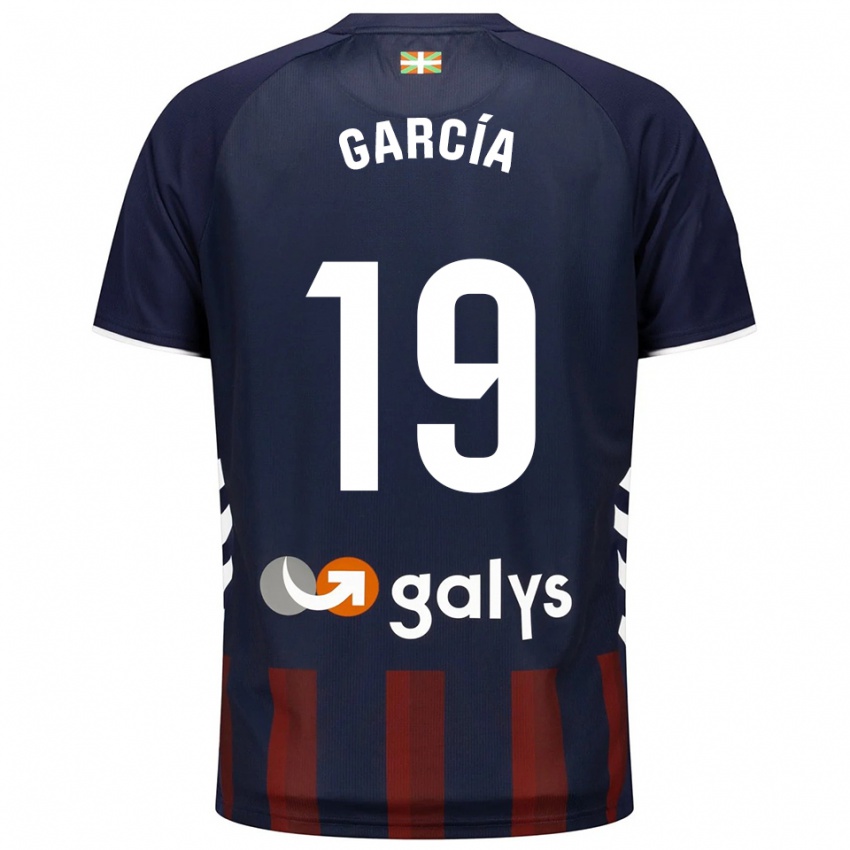 ילדים Hugo García #19 כחול נייבי אדום ג'רזי ביתית 2025/26 חולצה קצרה