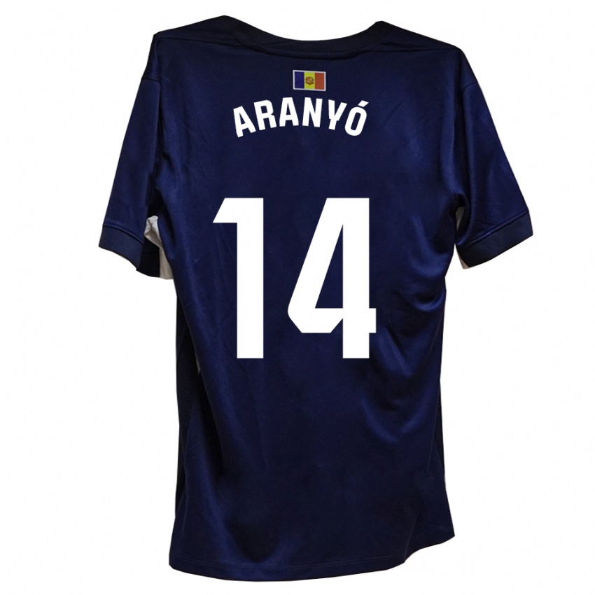 ילדים Marc Aranyó #14 כחול לבן ג'רזי ביתית 2025/26 חולצה קצרה