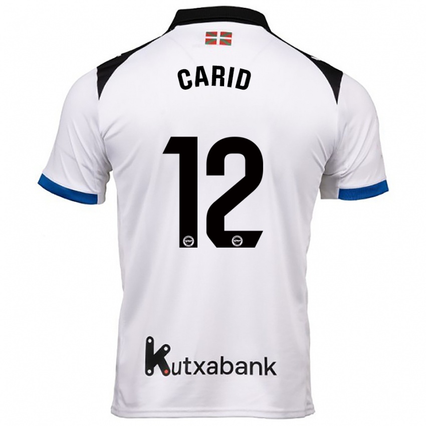 ילדים Andrea Carid #12 לבן כחול הרחק ג'רזי 2025/26 חולצה קצרה