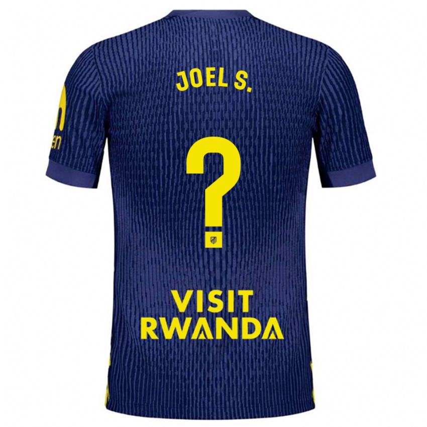 ילדים Joel Sánchez #0 כחול נייבי צהוב הרחק ג'רזי 2025/26 חולצה קצרה