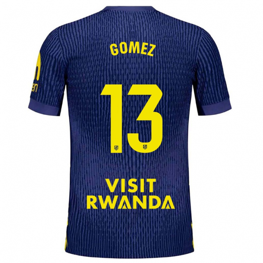 ילדים כריסטיאן גומס #13 כחול נייבי צהוב הרחק ג'רזי 2025/26 חולצה קצרה