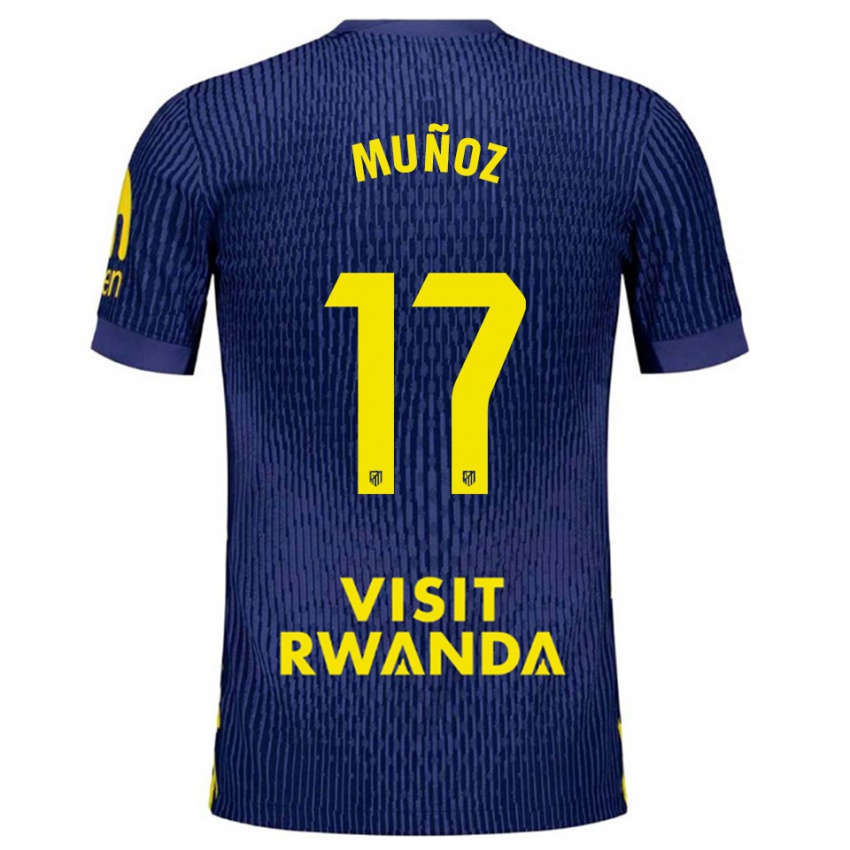 ילדים דיוויד מוניוז #17 כחול נייבי צהוב הרחק ג'רזי 2025/26 חולצה קצרה