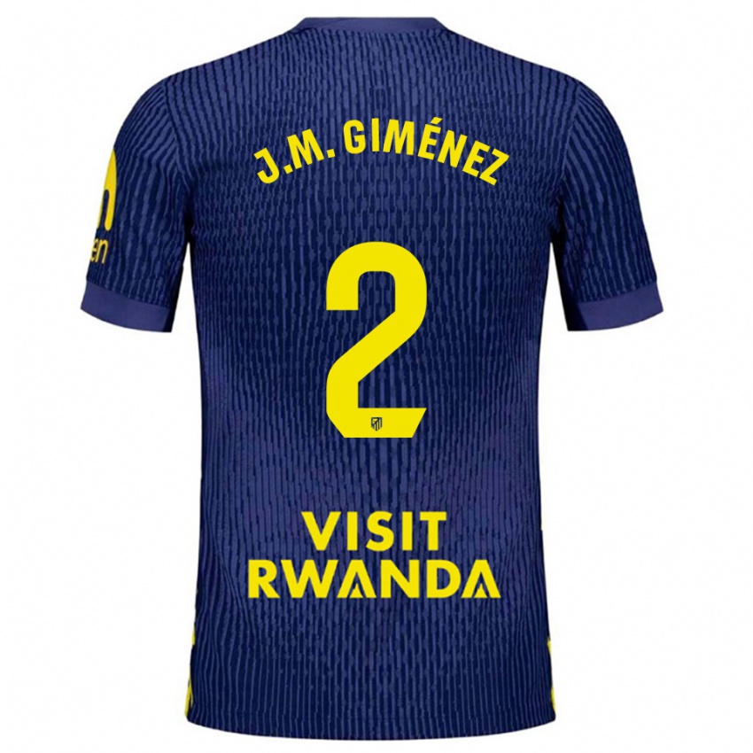 ילדים חוזה מריה חימנס #2 כחול נייבי צהוב הרחק ג'רזי 2025/26 חולצה קצרה