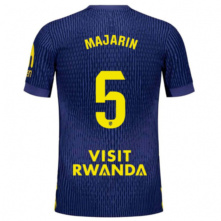 ילדים Sonia Majarín #5 כחול נייבי צהוב הרחק ג'רזי 2025/26 חולצה קצרה