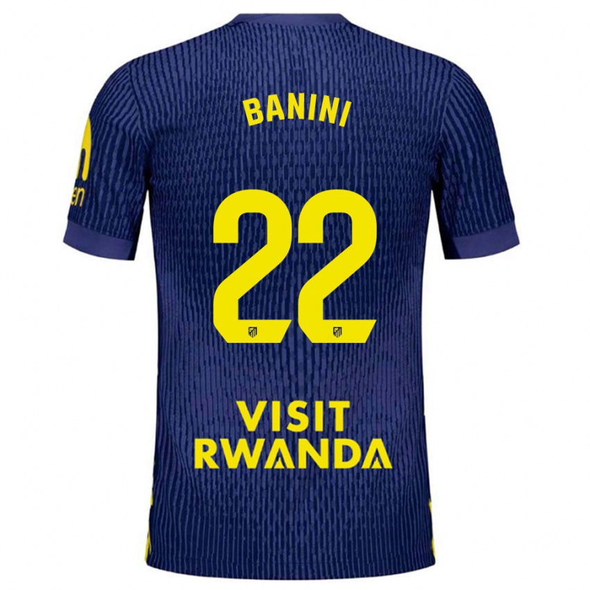 ילדים אסטפניה בניני #22 כחול נייבי צהוב הרחק ג'רזי 2025/26 חולצה קצרה