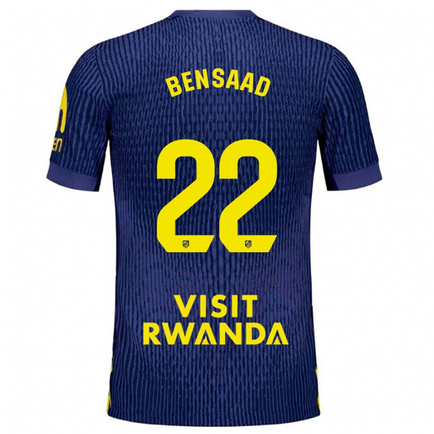 ילדים עדנאן בנסאד #22 כחול נייבי צהוב הרחק ג'רזי 2025/26 חולצה קצרה