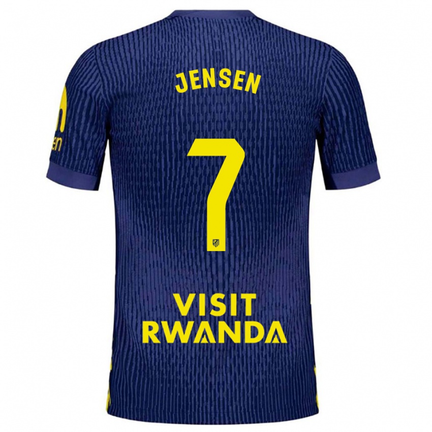 ילדים סיינה ינסן #7 כחול נייבי צהוב הרחק ג'רזי 2025/26 חולצה קצרה