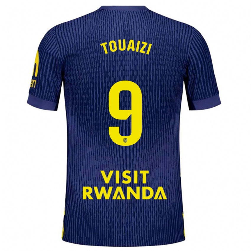 ילדים נביל טואיזי #9 כחול נייבי צהוב הרחק ג'רזי 2025/26 חולצה קצרה