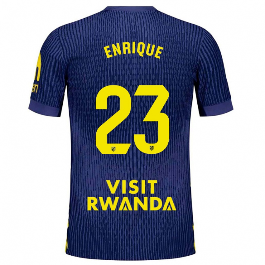 ילדים גוסטבו אנריקה #23 כחול נייבי צהוב הרחק ג'רזי 2025/26 חולצה קצרה