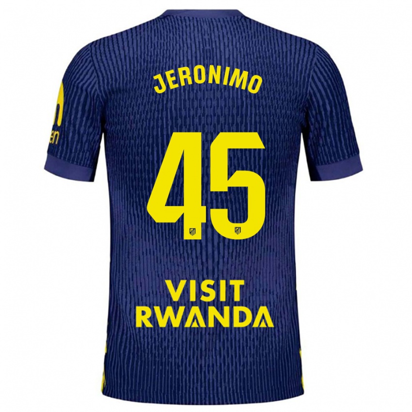 ילדים איסייה חרונימו נבארו דיאס #45 כחול נייבי צהוב הרחק ג'רזי 2025/26 חולצה קצרה