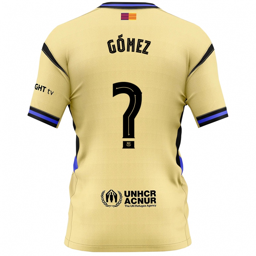 ילדים Álvaro Gómez #0 צהוב שחור הרחק ג'רזי 2025/26 חולצה קצרה