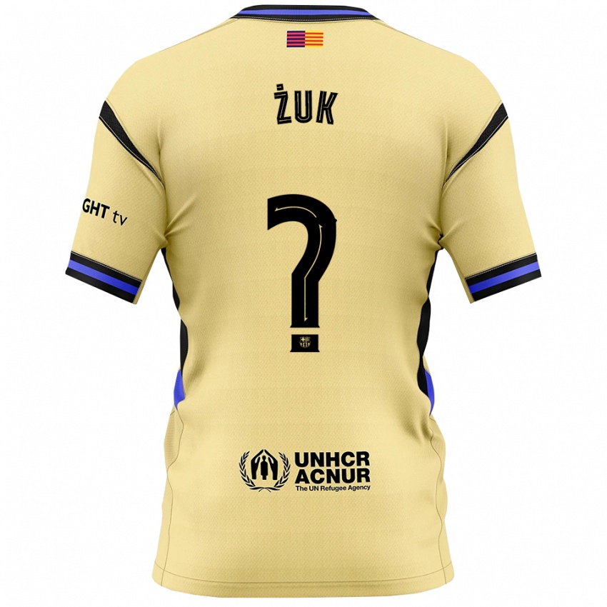 ילדים Michał Żuk #0 צהוב שחור הרחק ג'רזי 2025/26 חולצה קצרה