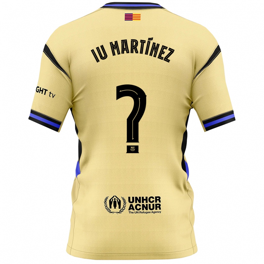 ילדים Ïu Martínez #0 צהוב שחור הרחק ג'רזי 2025/26 חולצה קצרה