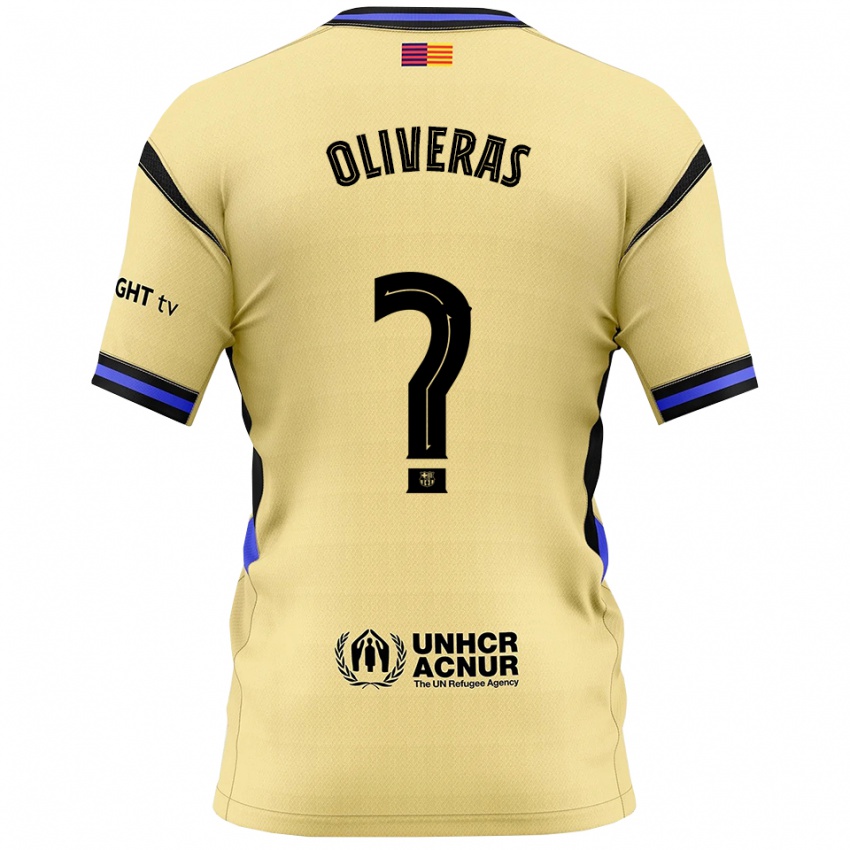ילדים Robert Oliveras #0 צהוב שחור הרחק ג'רזי 2025/26 חולצה קצרה