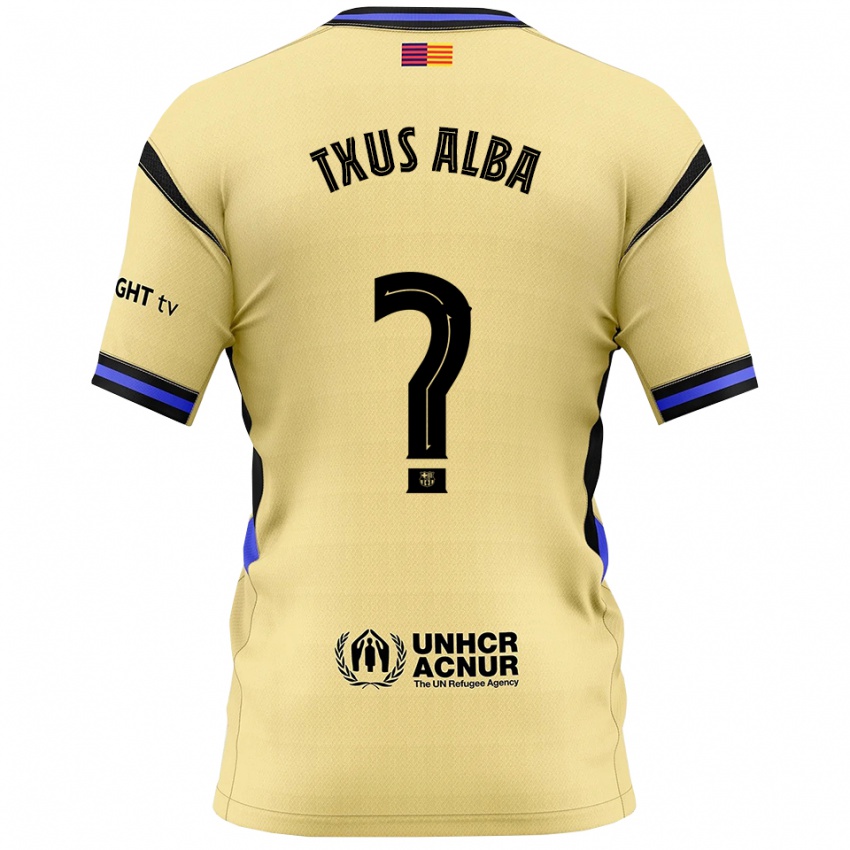 ילדים טקסוס אלבה #0 צהוב שחור הרחק ג'רזי 2025/26 חולצה קצרה