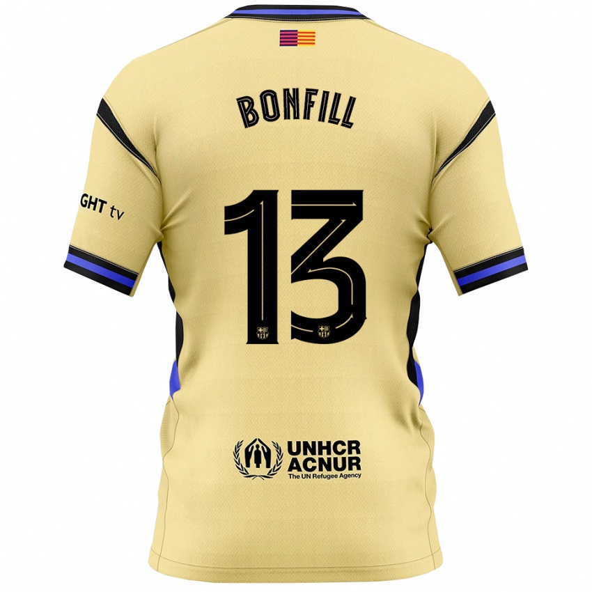 ילדים Max Bonfill #13 צהוב שחור הרחק ג'רזי 2025/26 חולצה קצרה