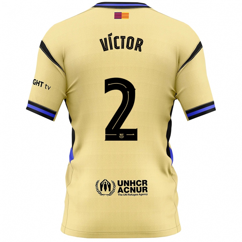 ילדים גיים ויקטור דלגאדו #2 צהוב שחור הרחק ג'רזי 2025/26 חולצה קצרה