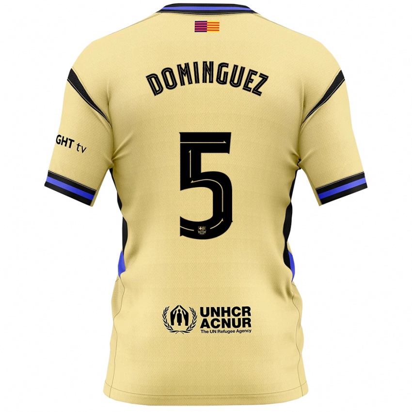 ילדים סרג'י דומינגז #5 צהוב שחור הרחק ג'רזי 2025/26 חולצה קצרה