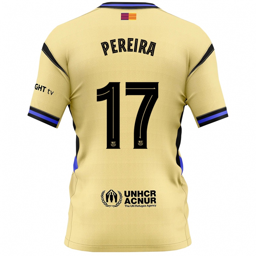 ילדים אנדריאה פריירה #17 צהוב שחור הרחק ג'רזי 2025/26 חולצה קצרה