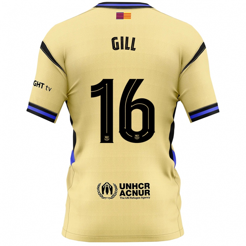 ילדים אדריאן גיל #16 צהוב שחור הרחק ג'רזי 2025/26 חולצה קצרה