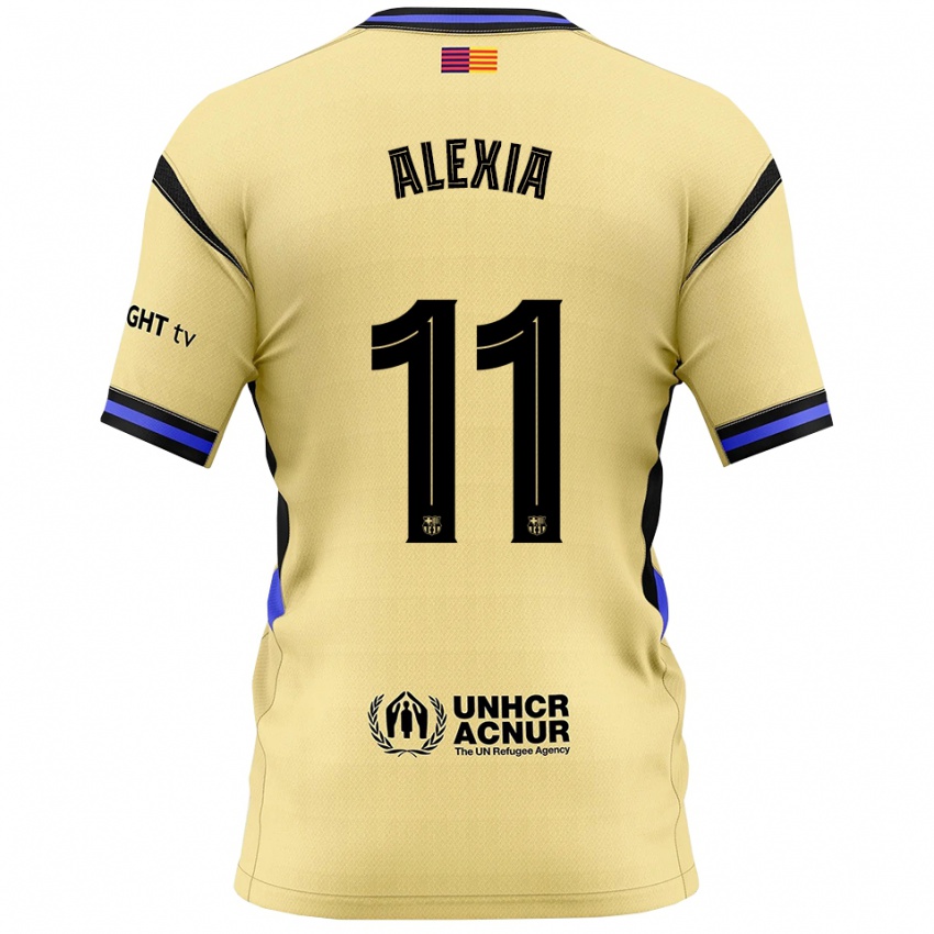 ילדים אלקסיה פוטלס #11 צהוב שחור הרחק ג'רזי 2025/26 חולצה קצרה
