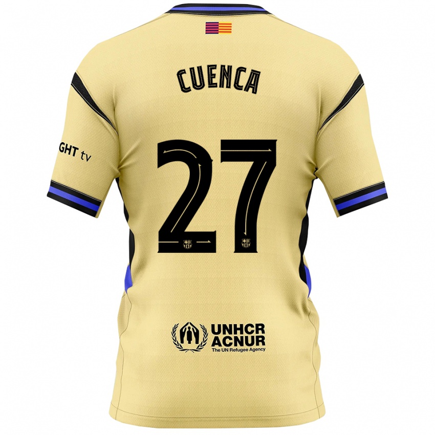 ילדים אנדרס קואנקה #27 צהוב שחור הרחק ג'רזי 2025/26 חולצה קצרה