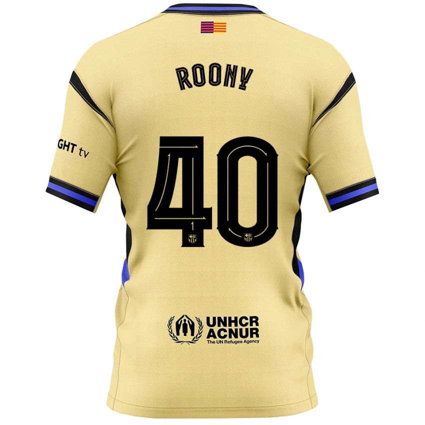 ילדים רוני ברדג'י #40 צהוב שחור הרחק ג'רזי 2025/26 חולצה קצרה