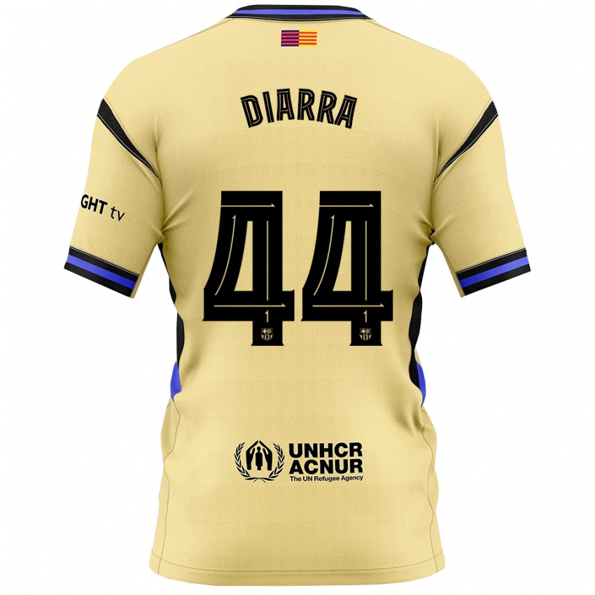 ילדים איברהים דיארה #44 צהוב שחור הרחק ג'רזי 2025/26 חולצה קצרה