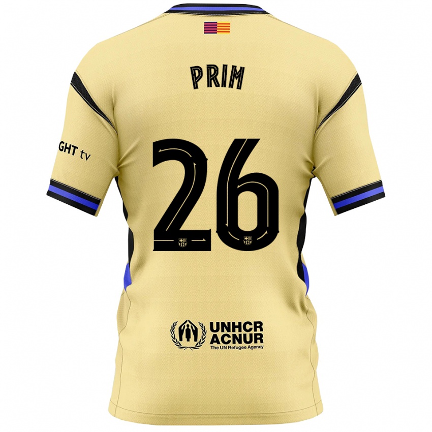 ילדים פאו פרים #26 צהוב שחור הרחק ג'רזי 2025/26 חולצה קצרה