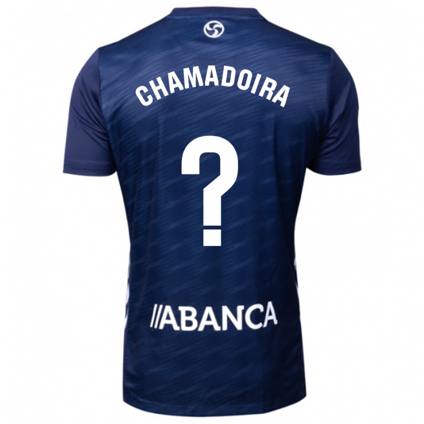 ילדים Hugo Chamadoira #0 כחול נייבי לבן הרחק ג'רזי 2025/26 חולצה קצרה