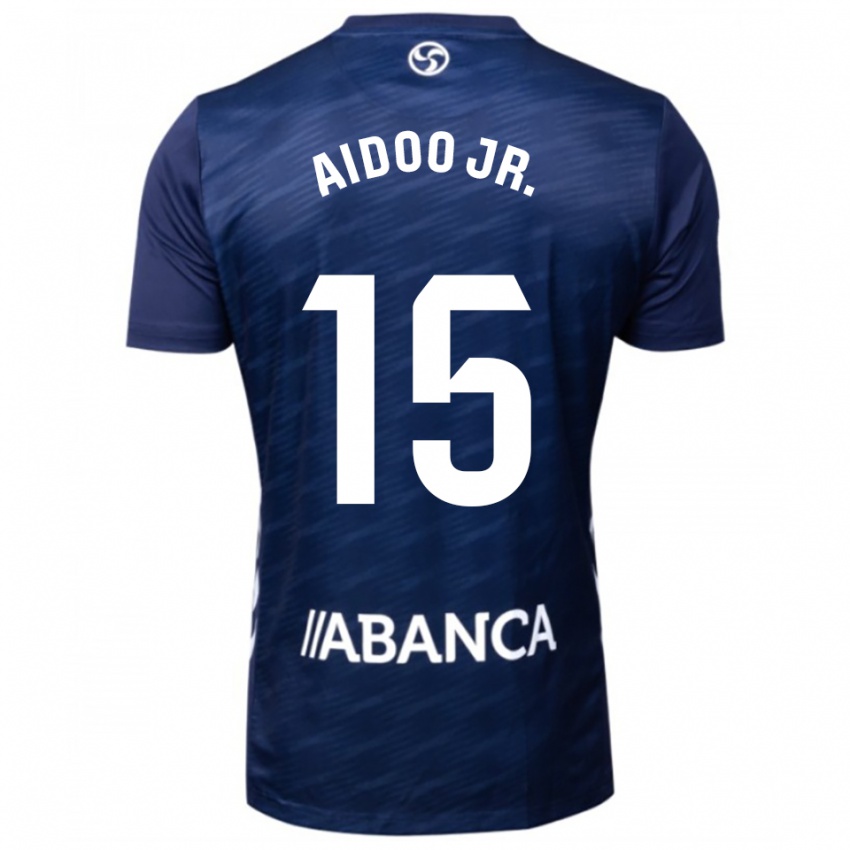 ילדים ג'וסף איידו #15 כחול נייבי לבן הרחק ג'רזי 2025/26 חולצה קצרה