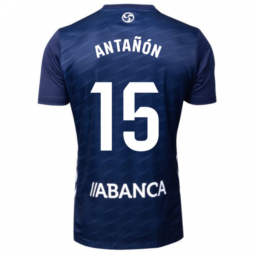 ילדים Andrés Antañón #15 כחול נייבי לבן הרחק ג'רזי 2025/26 חולצה קצרה