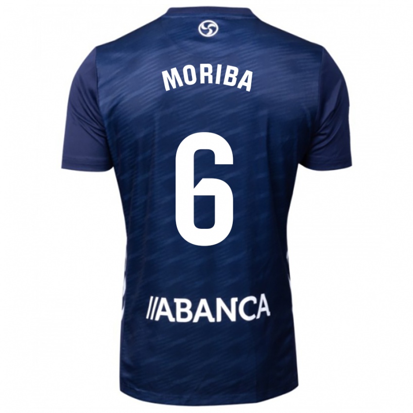 ילדים אילאש מוריבה #6 כחול נייבי לבן הרחק ג'רזי 2025/26 חולצה קצרה
