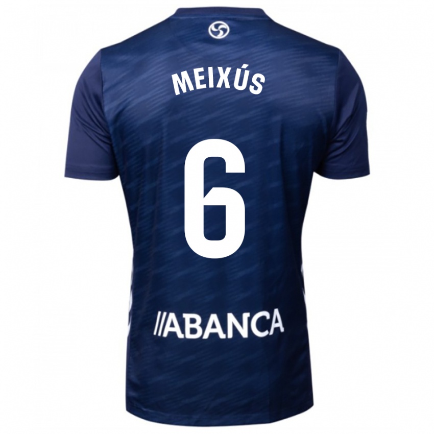 ילדים Pablo Meixús #6 כחול נייבי לבן הרחק ג'רזי 2025/26 חולצה קצרה