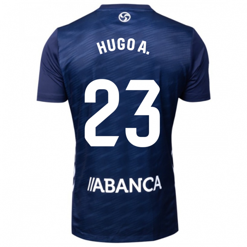 ילדים הוגו אלבארס #23 כחול נייבי לבן הרחק ג'רזי 2025/26 חולצה קצרה