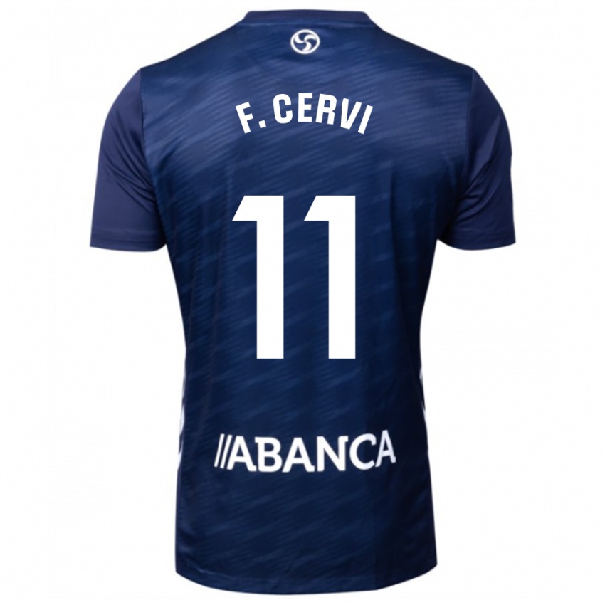 ילדים פרנקו סרבי #11 כחול נייבי לבן הרחק ג'רזי 2025/26 חולצה קצרה