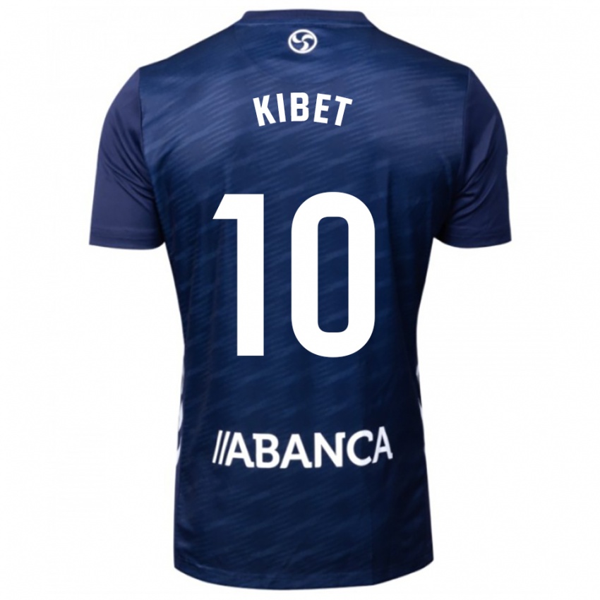 ילדים Aldrine Kibet #10 כחול נייבי לבן הרחק ג'רזי 2025/26 חולצה קצרה