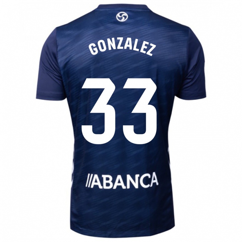 ילדים מרקוס גונזאלס #33 כחול נייבי לבן הרחק ג'רזי 2025/26 חולצה קצרה