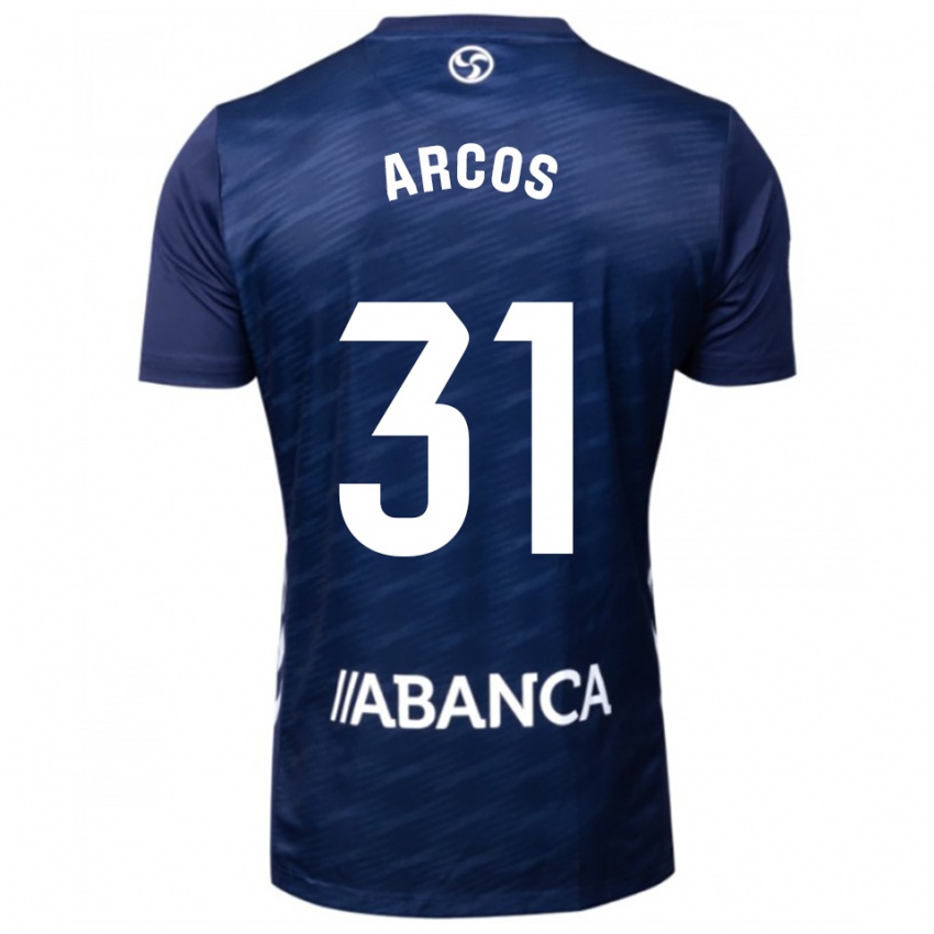 ילדים אנג'ל ארקוס #31 כחול נייבי לבן הרחק ג'רזי 2025/26 חולצה קצרה