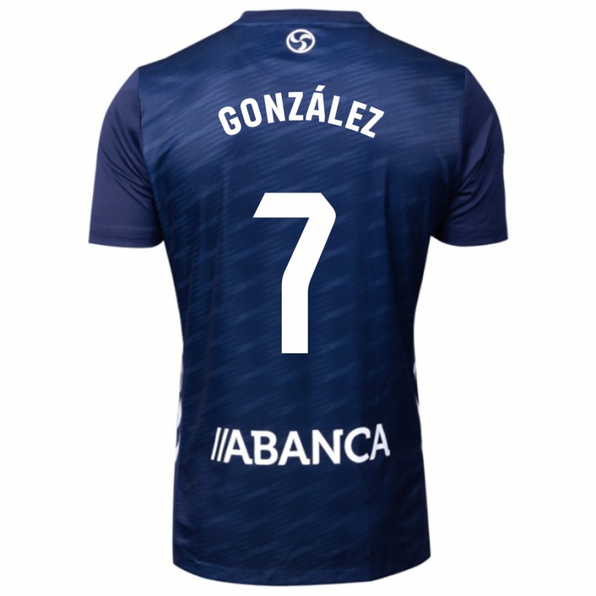 ילדים הוגו גונסאלס דה אוליביירה #7 כחול נייבי לבן הרחק ג'רזי 2025/26 חולצה קצרה