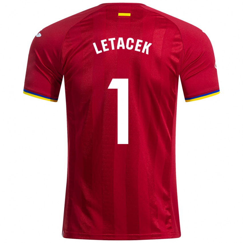 ילדים Jiri Letacek #1 אדום צהוב כחול הרחק ג'רזי 2025/26 חולצה קצרה