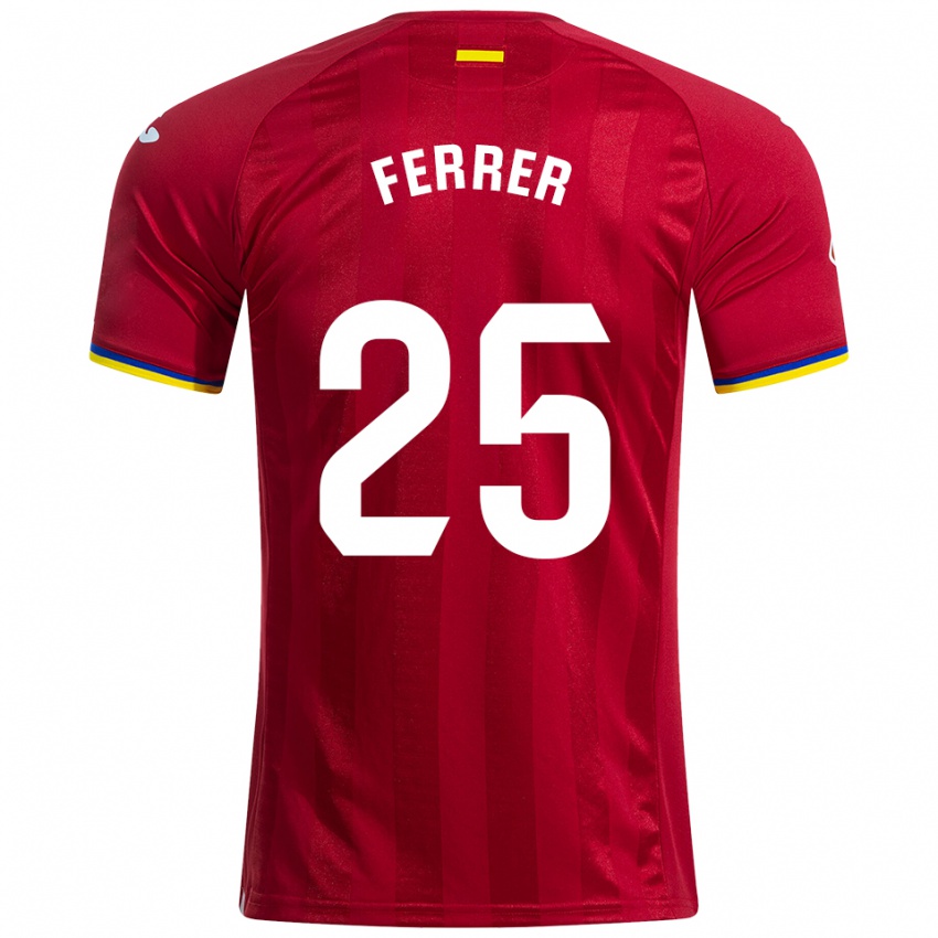 ילדים Diego Ferrer #25 אדום צהוב כחול הרחק ג'רזי 2025/26 חולצה קצרה