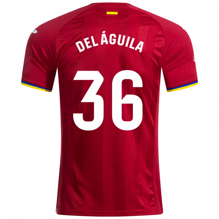 ילדים Ángel Del Águila #36 אדום צהוב כחול הרחק ג'רזי 2025/26 חולצה קצרה