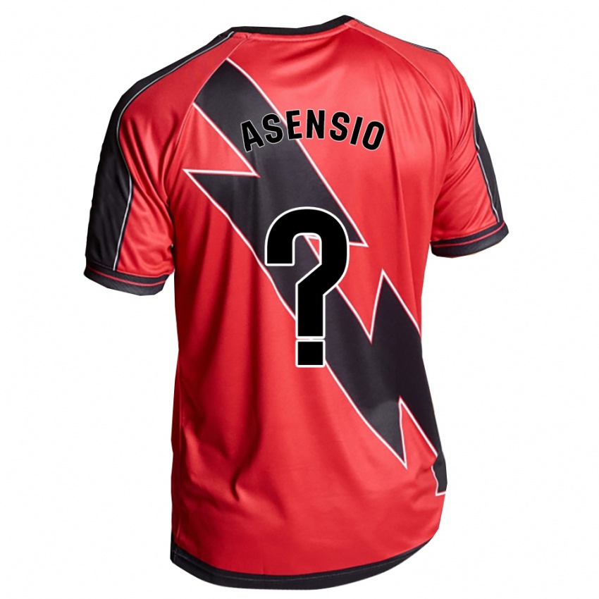 ילדים Santi Asensio #0 אדום שחור הרחק ג'רזי 2025/26 חולצה קצרה